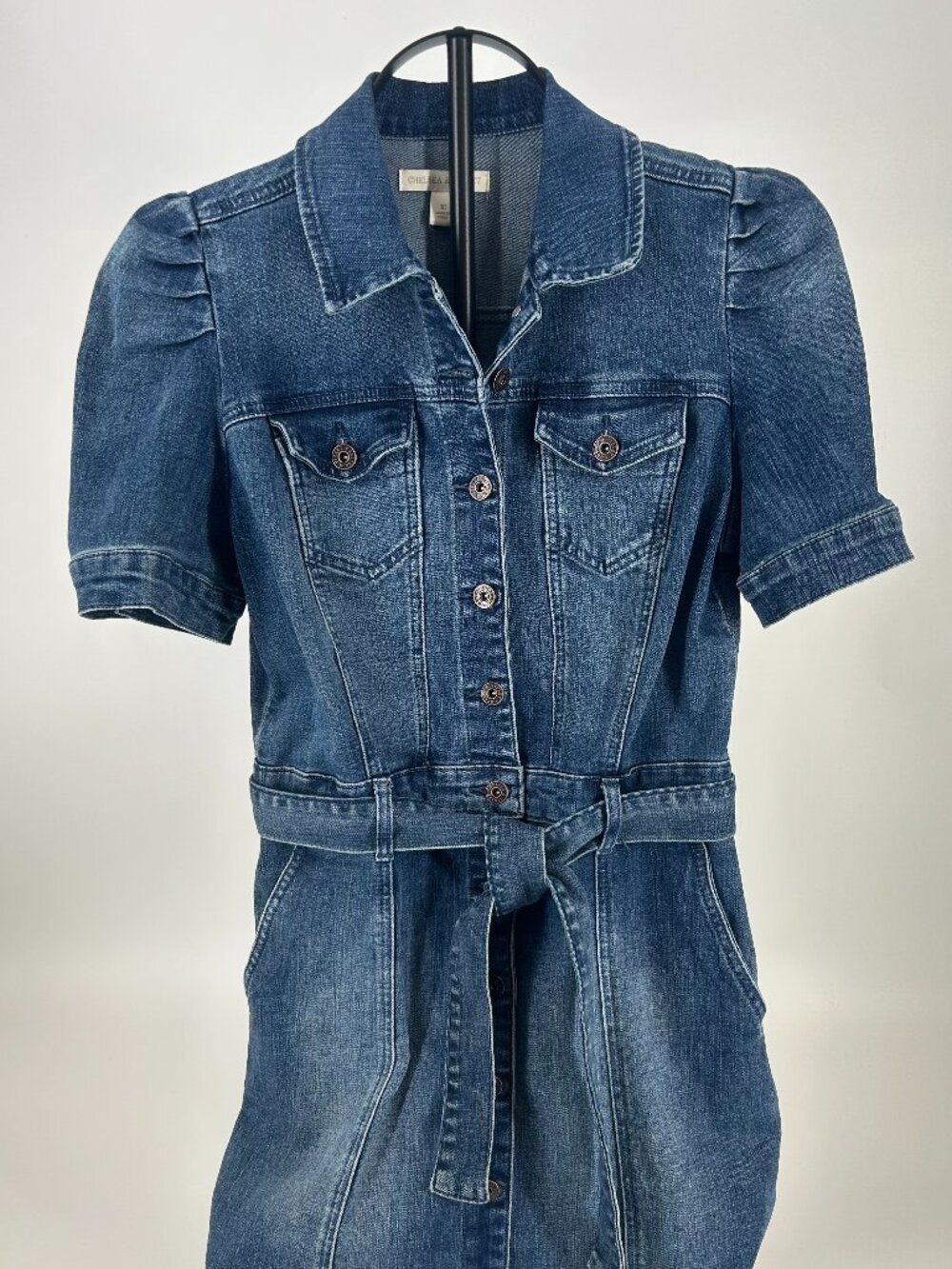 Chelsea & Violet Faded Denim Button Up Dress